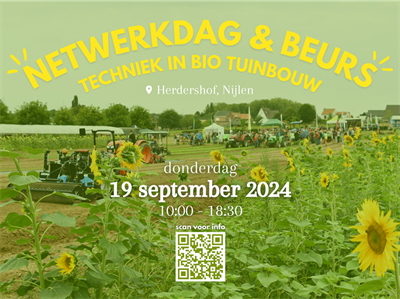 Workshops techniek in bio tuinbouw op Netwerkdag in Nijlen