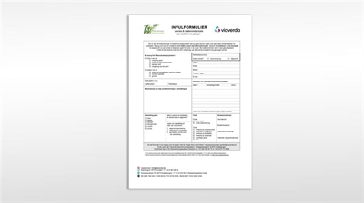 Invulformulier voor advies en stalenonderzoek bij het Waarschuwingssysteem voor siertelers en groenvoorzieners