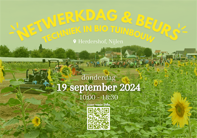 Netwerkdag & beurs: Techniek in bio tuinbouw - Nijlen