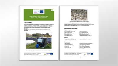 Handleiding 'Hoe bouw ik een Moving Bed Biofilm Reactor (MBBR)?' voor het filteren van nitraat uit spuistroom