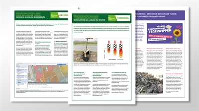 Infofiches 'Omgaan met bodemkwaliteit tijdens ontwerp, aanleg en beheer van natuurlijke tuinen'